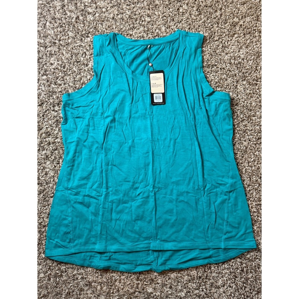 CALIA by Carrie Underwood Essential Tank Top Blue Grass WAX00008WP Plus Size 2X